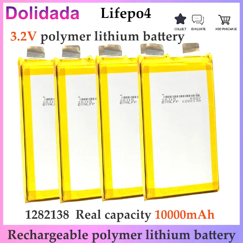 

3.2V Lifepo4 Rechargeable Lithium Iron Phosphate Battery 10000mAh Suitable for 12V 24V 36V Battery Electric Bicycle Power Tools