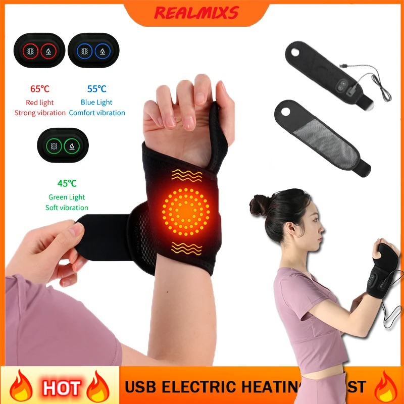 

1 шт., Электрический обогревающий браслет с USB для фитнеса и реабилитации рук