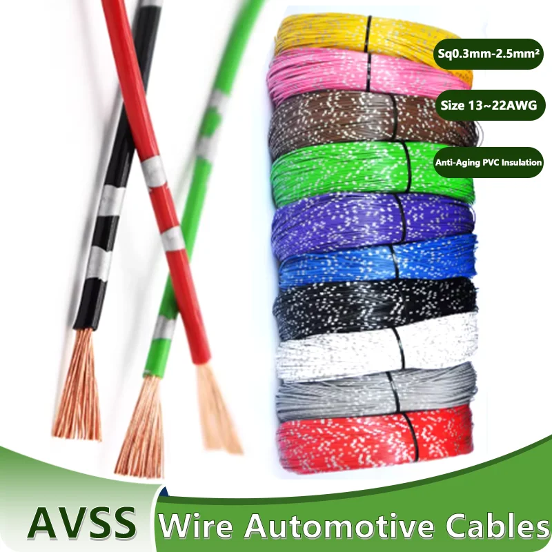High-Quality AVSS Automotive Copper Wire with PVC Insulation