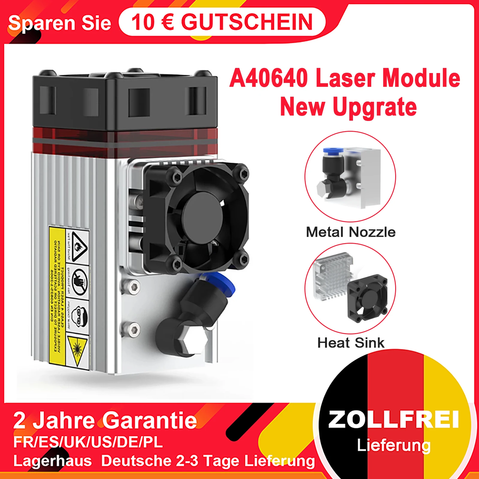 Oakeroo 80w Dual Diode Laser Module For Cnc Laser Engraving Cutting Machine, Wireless Diy Logo