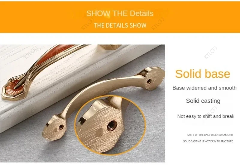 Description Picture 6 of itemCabinet Door Handles European Style Red/White/Black Amber Cabinets Wardrobe Door Handles Modern Minimalist Drawer Handles