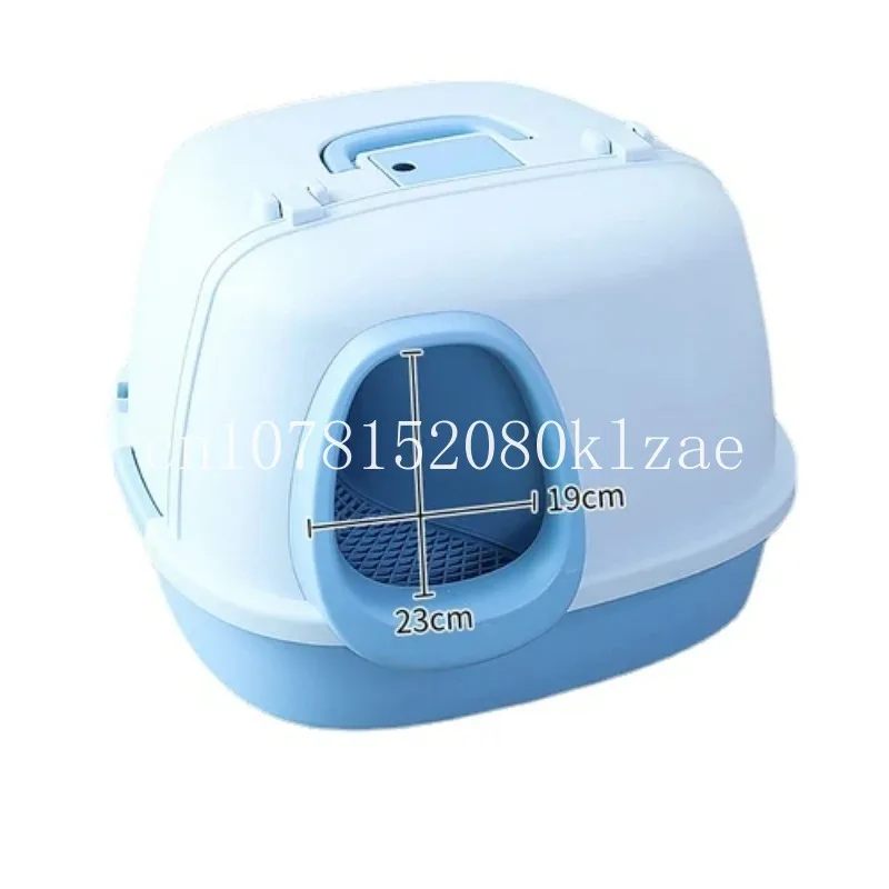 

Deodorization fully enclosed oversized cat toilet splash-proof long channel cat litter box large space family pet supplies.