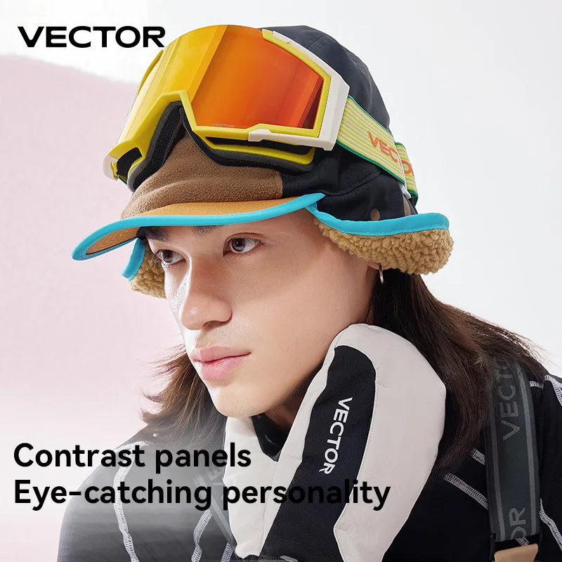 VECTOR Eskimo Children's Lamb Fleece Ear Protection Hat Is Cold Resistant Warm Soft and Skin Friendly with A Three-dimensional