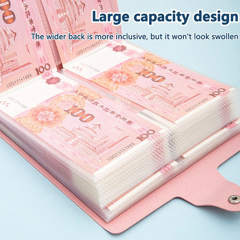 PU Leather Money Saving Challenge Book Savings Binder Savings Large Capacity Reusable Budget Challenges Book