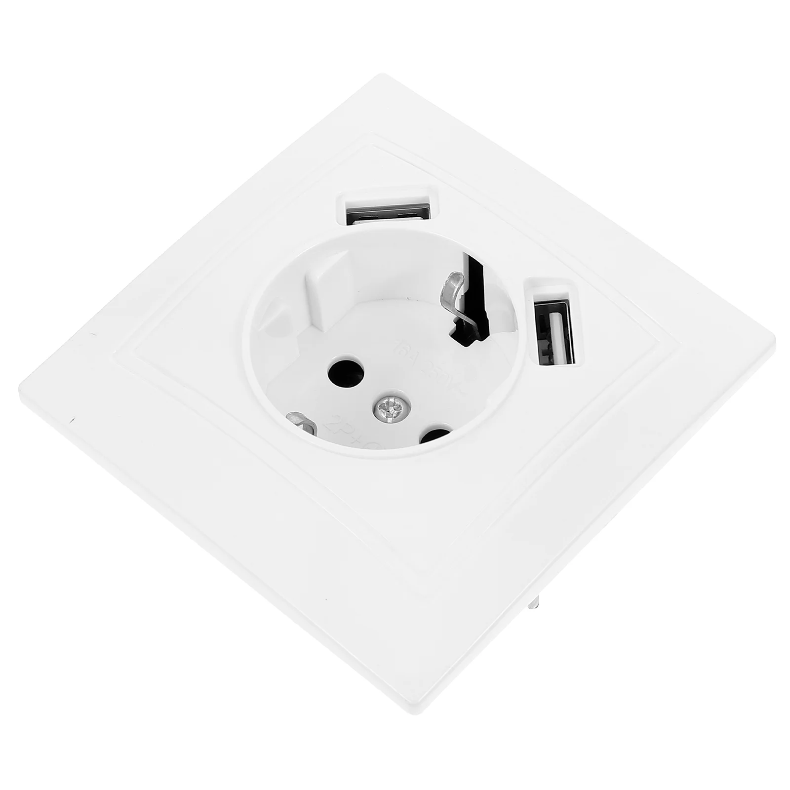 

Household Power Outlet Electric Device Wall Plug USB Socket Panel Abs Plastic Room Office Fireproof