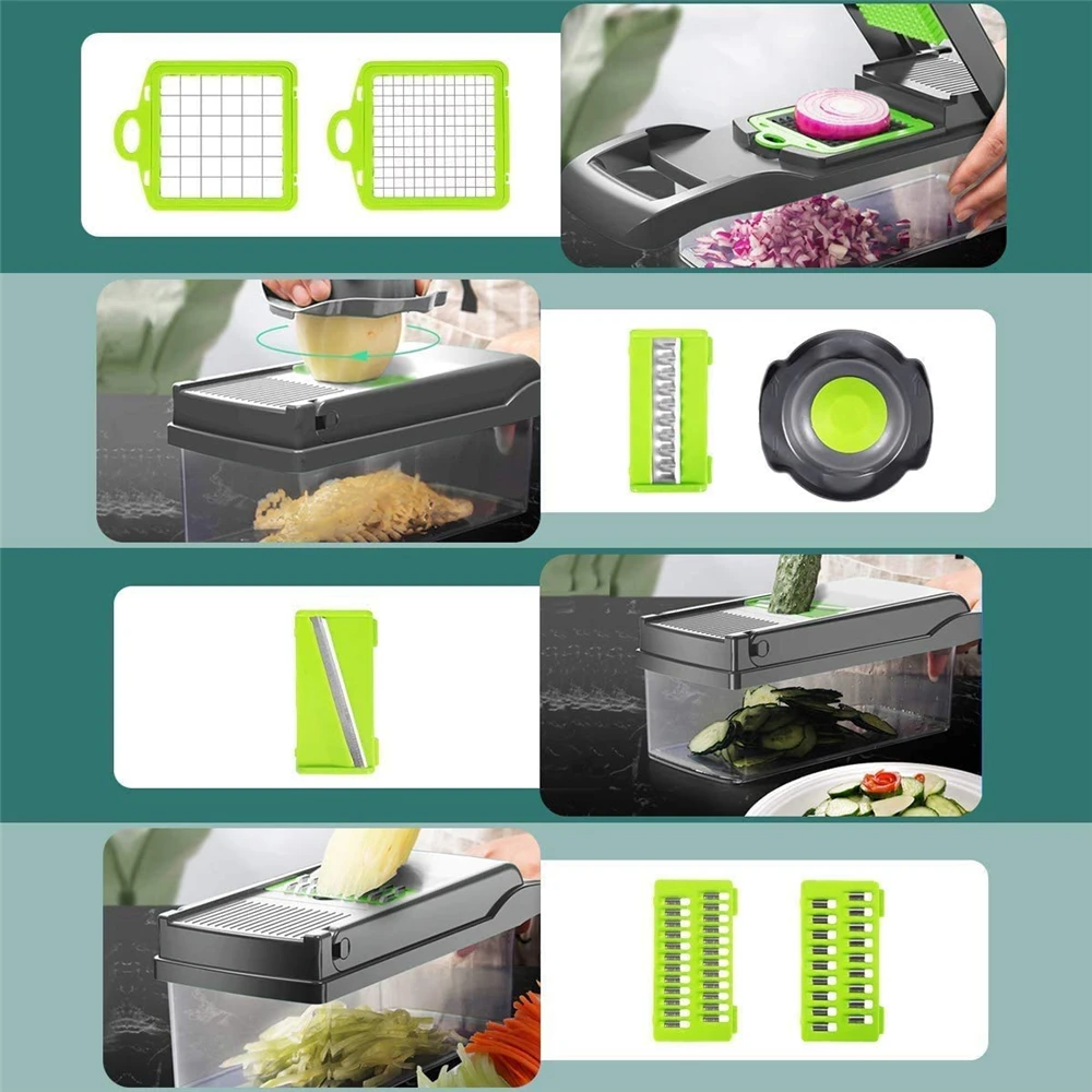 Multifunctional Mandolin Slicer Cutter Vegetable Choppers Adjustable Onion Potato Slicer Dicer Kitchen Vegetables Tools