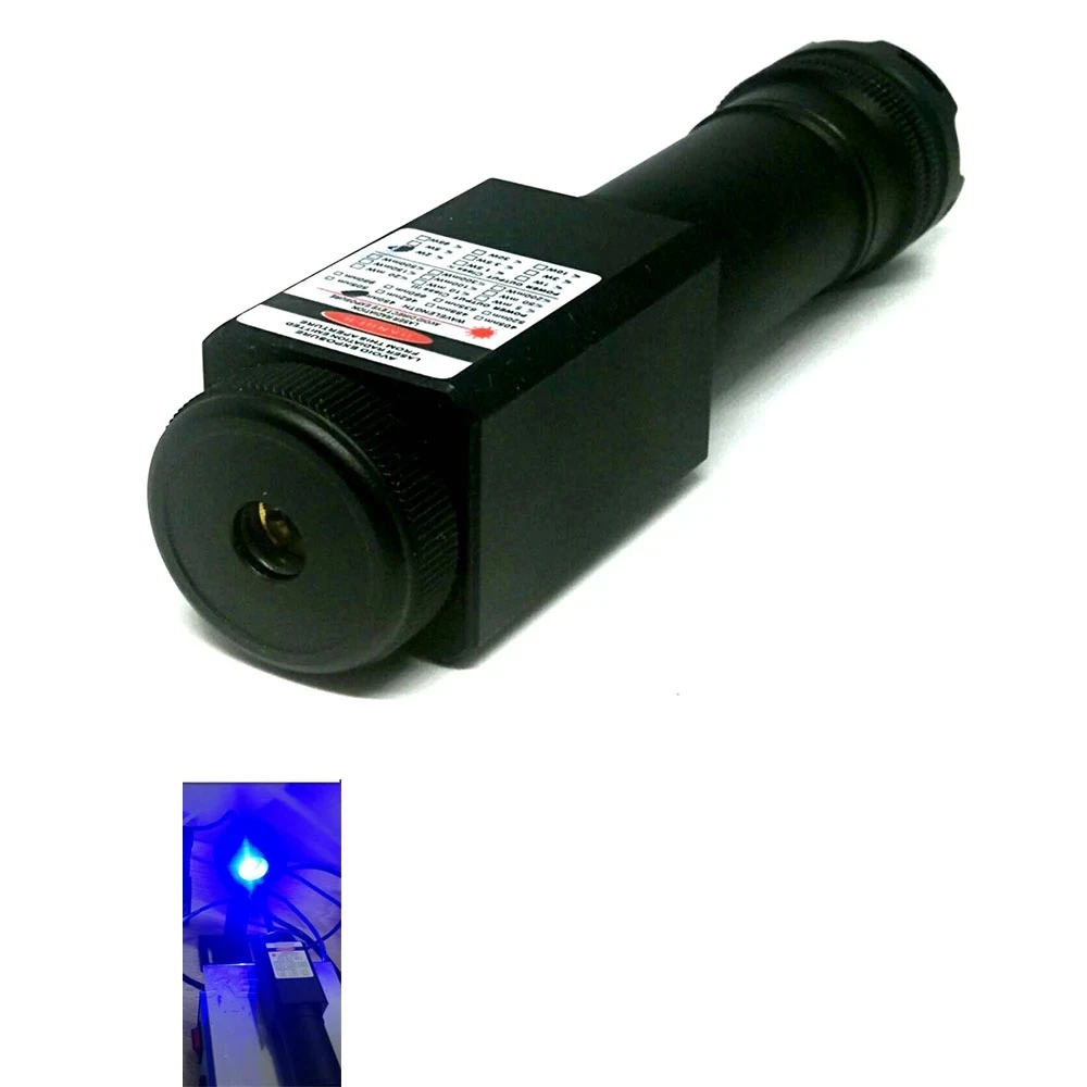Waterproof 1mw 450nm Blue Laser Pointer Focusable Spot Diving Portable Flashlight 450T-2000
