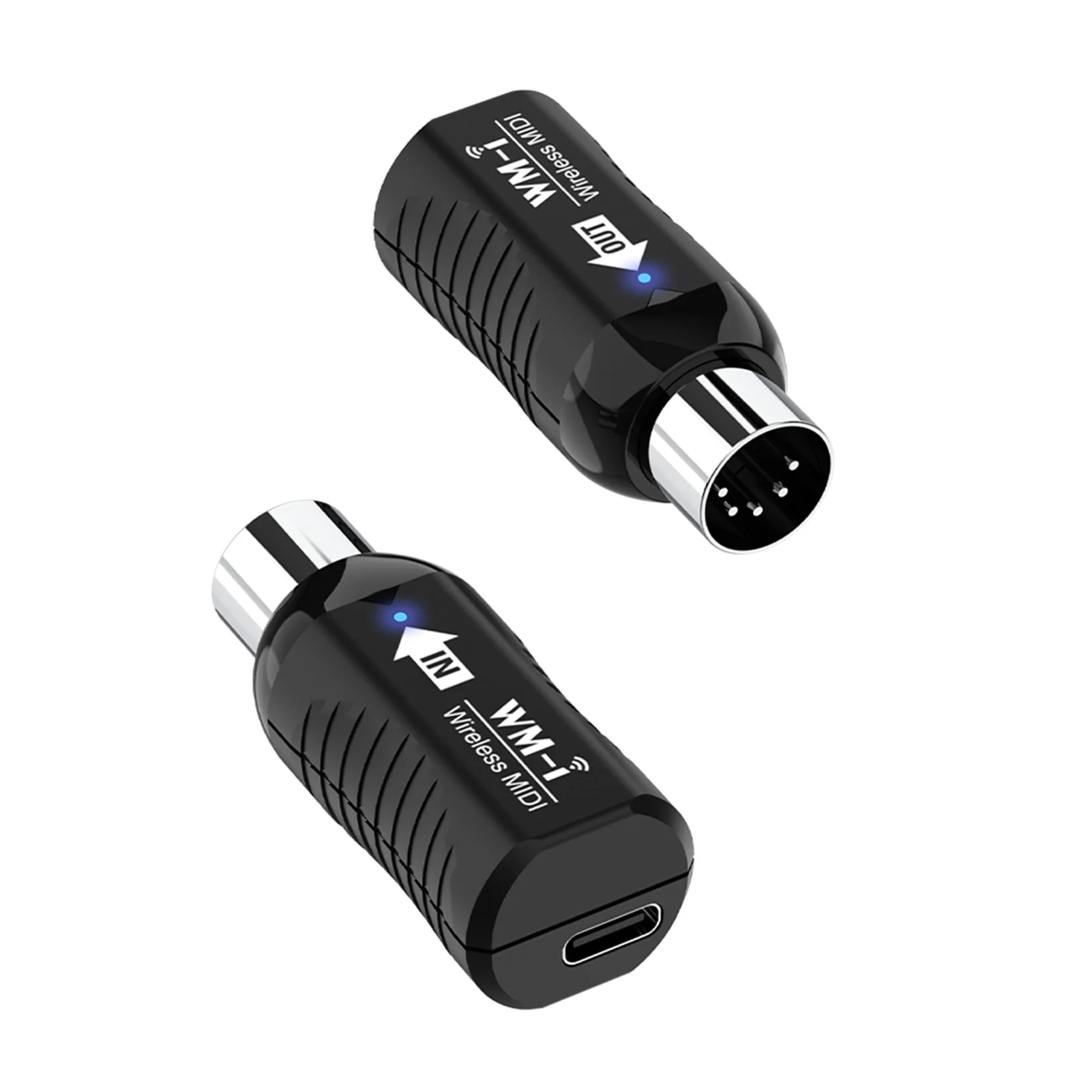 Audio Adapter Audio Adapter Set MIDI Wireless Adapter Wireless MIDI Adapter Rechargeable Audio Transmitter Receiver 2.4GHz Ultra-Low Latency Built-in Silent Portable MIDI Connector