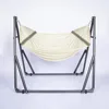 2 in 1 Hammock and Swinging Chair with Collapsible Steel Stand 450 lbs Capacity- Carrying Case, Portable & Adjustable 3