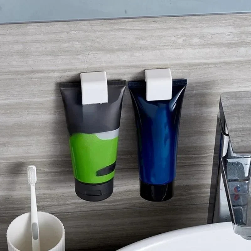 3Pcs Toothpaste Clip Self Adhesive Wall Mount Bathroom Cleansing Milk Cream Toothpaste Holder Bathroom Supplies