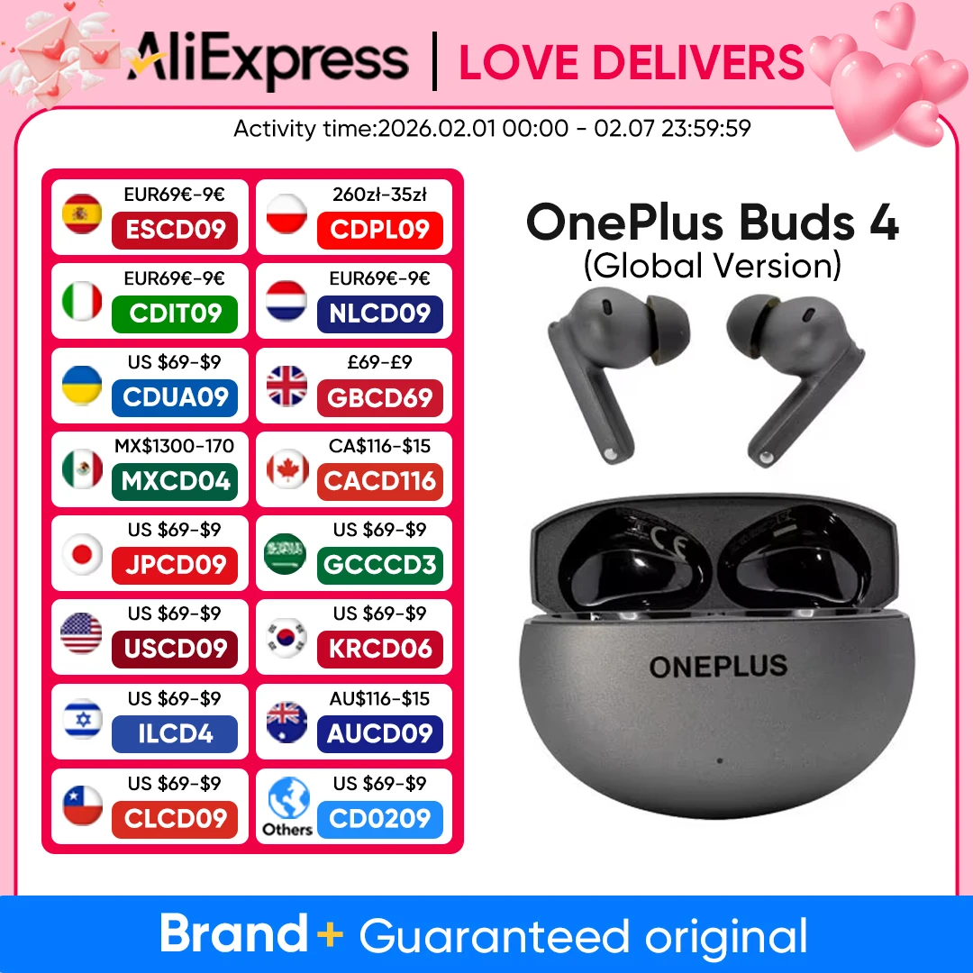 2025年新型 OnePlus Buds 4 完全ワイヤレスAI通話ノイズキャンセリング