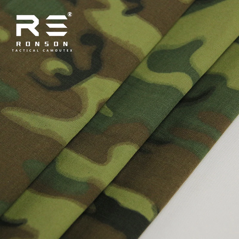 hot sale 50% Nylon 50% Cotton fabric ERDL CAMO NYCO5050 Ripstop tactical fabric use for uniform in stock