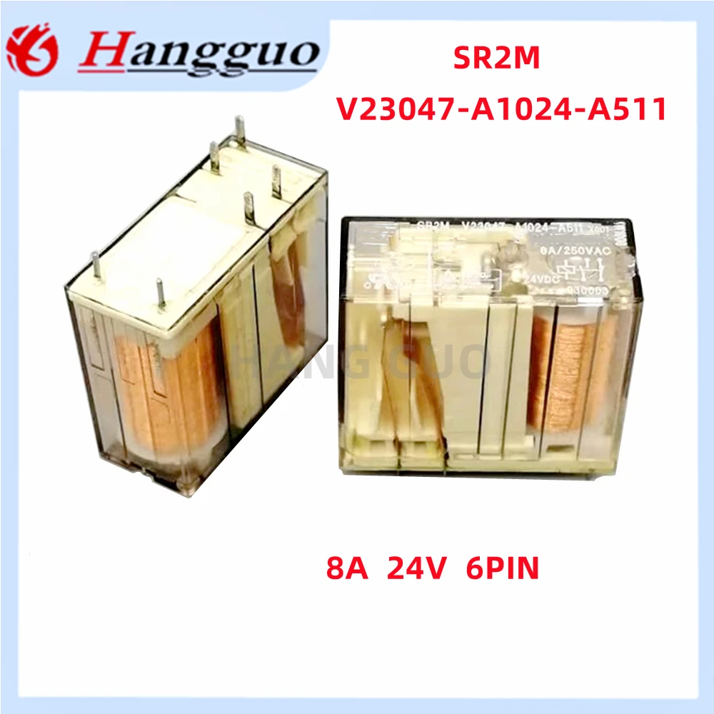 Originale 8A 24V Sr2M V23047-A1024-A511 24Vdc 6 Pin Per Relè Di Sicurezza Tyco