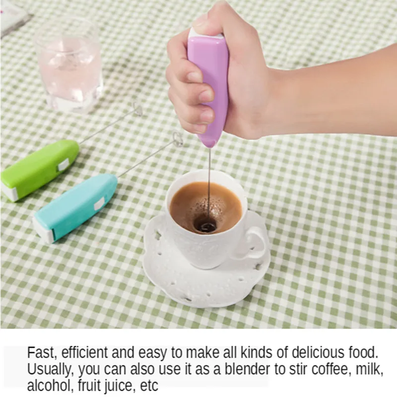 Mini Electric Coffee Blender Handheld Eggbeater Bubble Drink Stir Bar Creative Whisk Electric Coffee Mixer MilkWhisk
