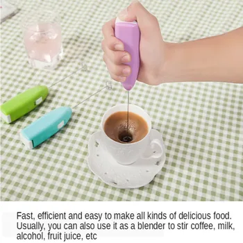 Mini Electric Coffee Blender Handheld Eggbeater Bubble Drink Stir Bar Creative Whisk Electric Coffee Mixer MilkWhisk 1
