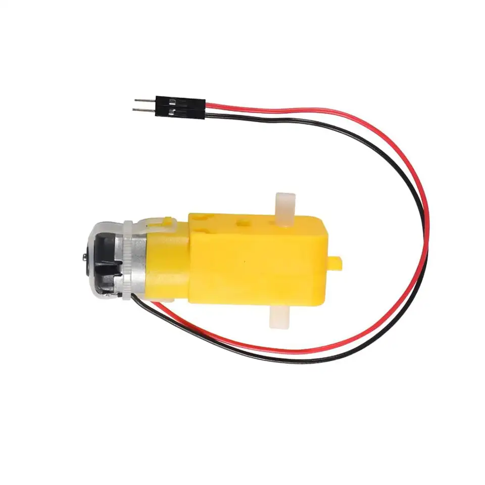 4 Sets TT Motor DC 3-6V Gearbox Motor Dual Shaft 200RPM Ratio 1:48 Motor with Tire Wheel Kit for Arduino DIY Smart Car Robot image 5