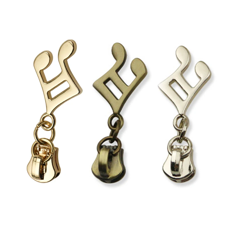 5# Metal Zipper Puller Slider Header For Bag Hardware Zipper Accessories Clothes Jacket Backpack Garment Decor Zip Head Puller