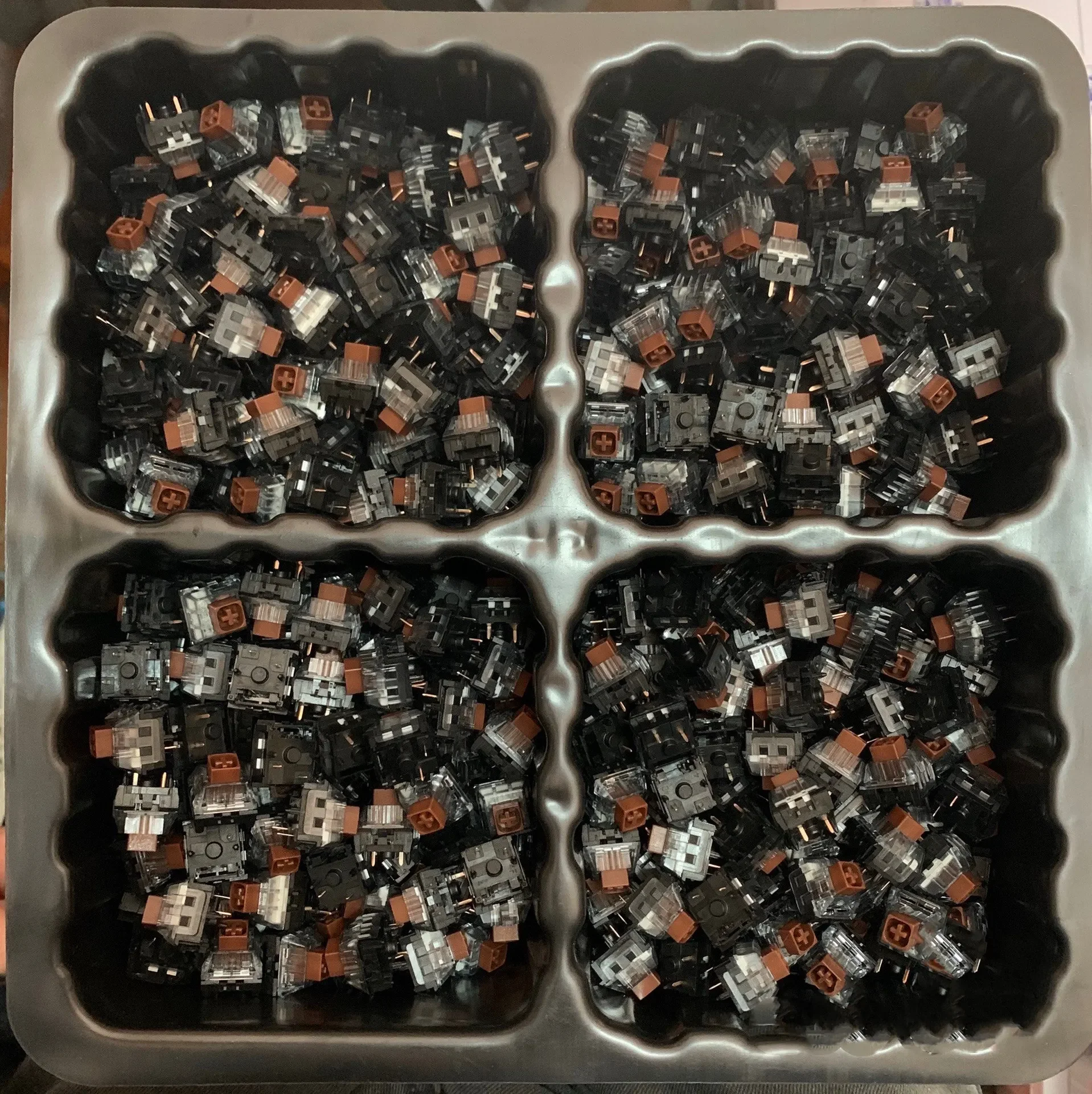 Kailh Box V2 Switch, Witte Clicky/Bruin Tactiel/Rood Lineaire 5pins MX Schakelaar Voor Mechanisch Toetsenbord (Color : White, Size : 110PCS