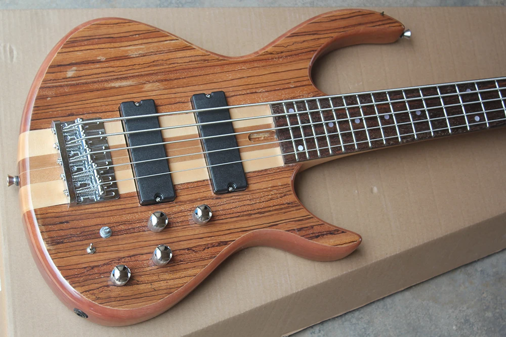 Factory Direct High Quality 5 String Electric Bass Guitar with Chrome Hardware Offer Customize MIFS-6009