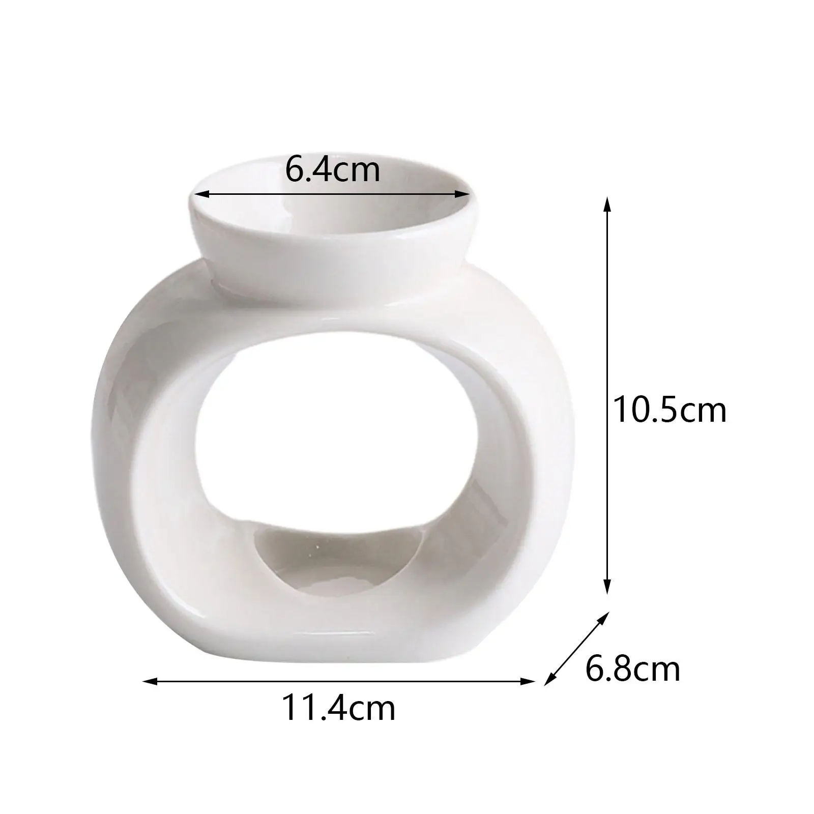 Essential Oil Burner Modern Porcelain Aroma Burner for Patio Essential Oil Burner Modern Porcelain Aroma Burner for Patio