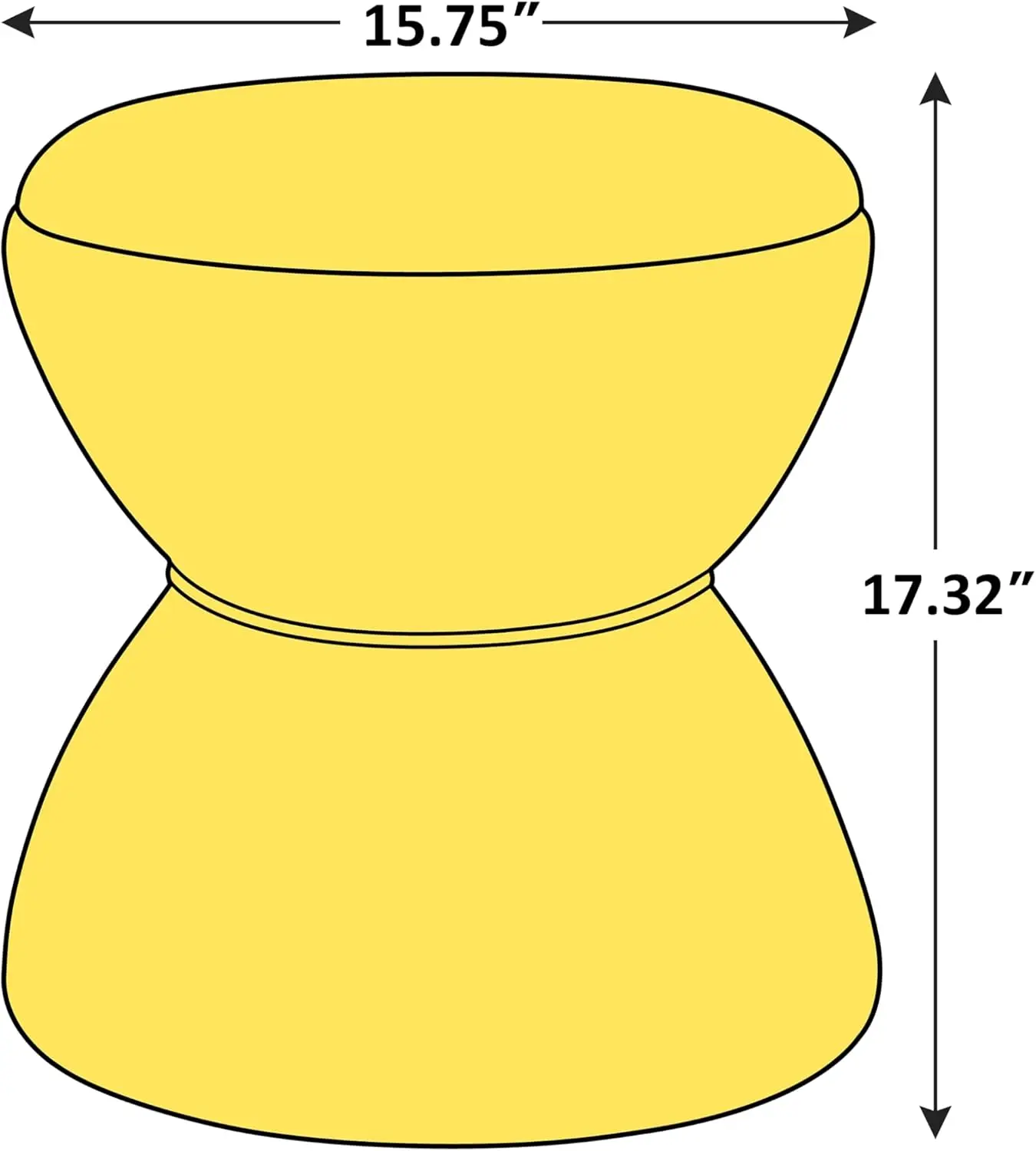 Multi-Functional Boucle Ottoman, Vanity Stool Chair, Sturdy Wooden Footstool, Suitable for Living Room, Bedroom