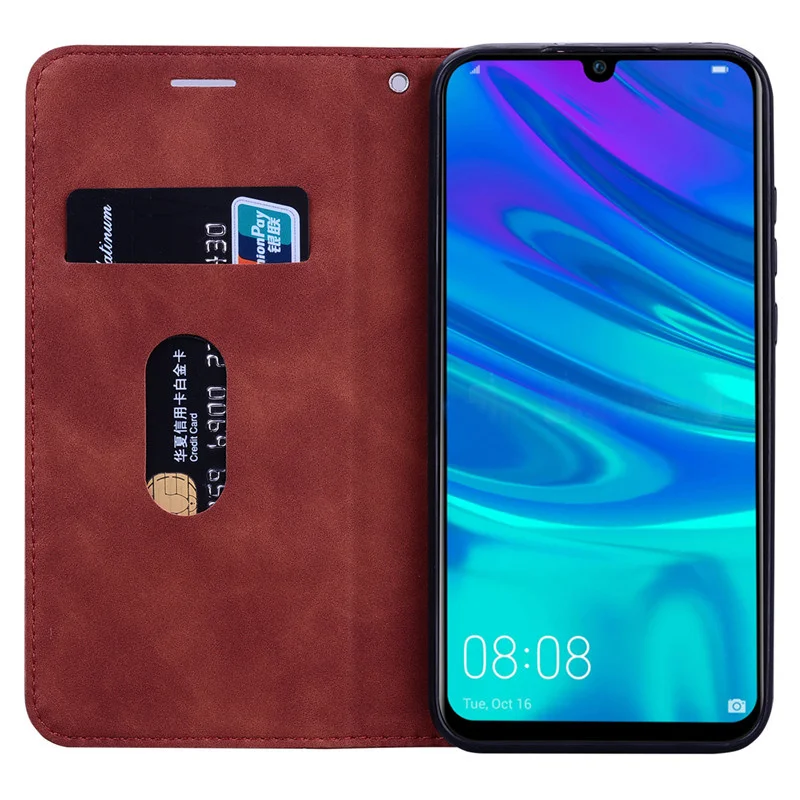 couro flip capa huawei honra 10 lite