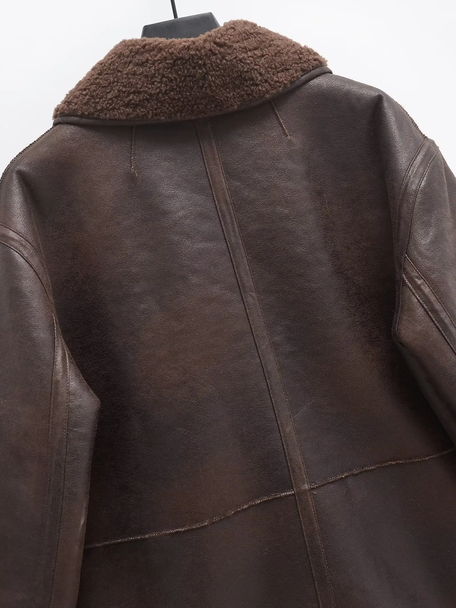 Women's Jackets Winter Leather Coat With Button Outwear Solid Thick Warm Long Sleeve Tops 2024 inszarts Casual Loose Woman Coat