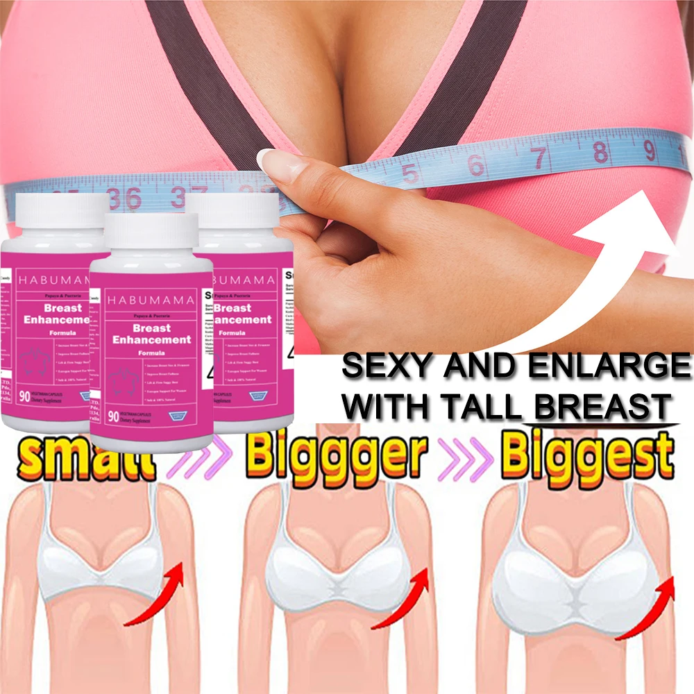 

A to F Enlarge Breast Enhancement Pills Papaya Pueraria Capsule for Women Breast Growth Fuller Firmer Tighter Chest Supplements