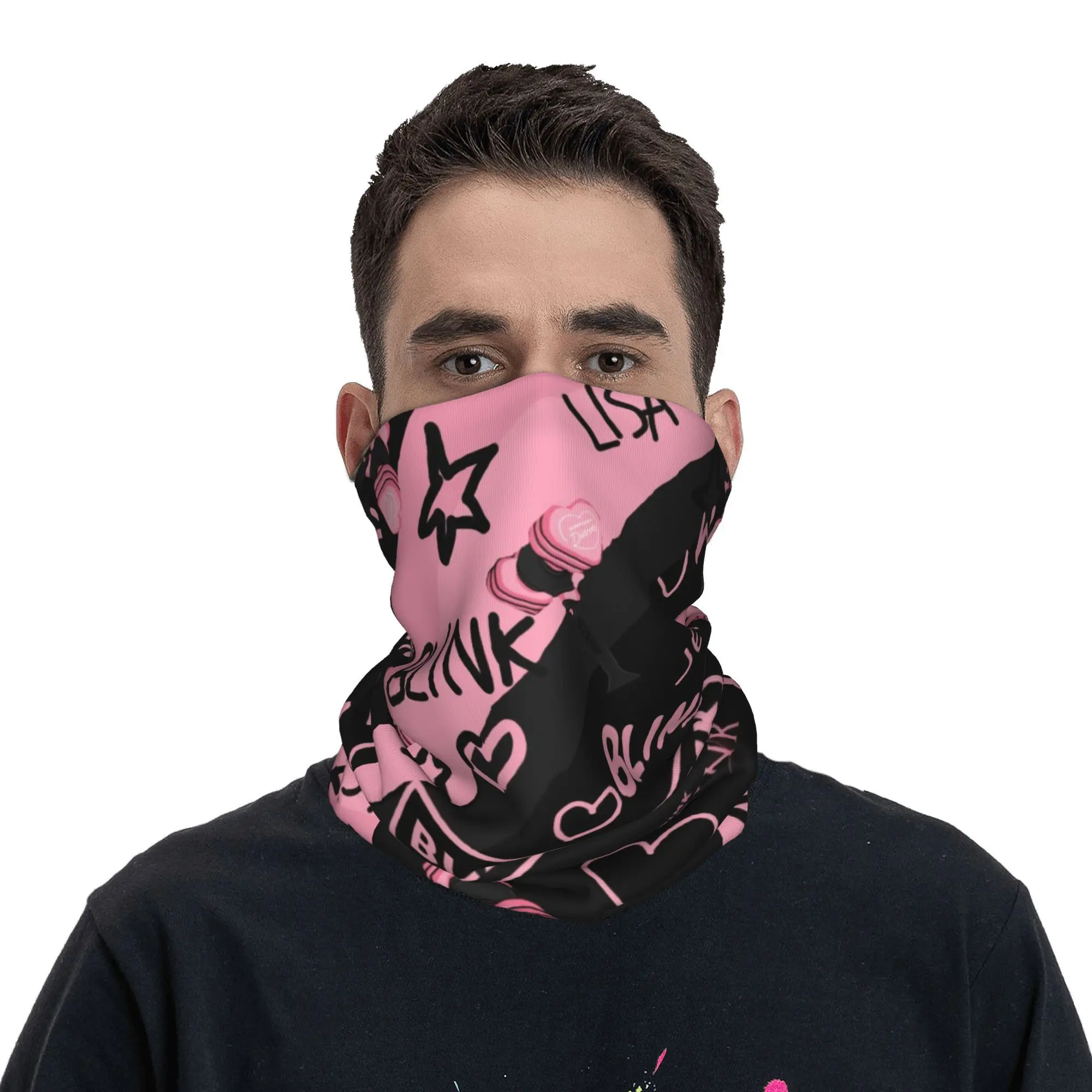 Bandana Scarf Bandana Neck Warmer Kpop Neck Gaiter Men Women UV Face Shield Winter Cycling
