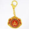 Feng Shui "Jin Yi Liang"Traditional Wealth Lock Coin Pendant Recruit Fortune and Treasure Amulet Keychain 2