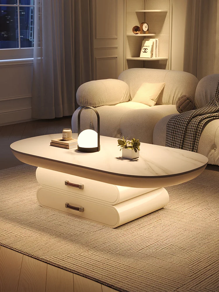 

Design of household storage for coffee table, living room, and combination of sensory rock board coffee table