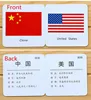 44 Pcs/Set Baby Enlightenment Cognitive Card National Flag FlashCard English Adult Kids Educational Toys for Children Memory Toy 2
