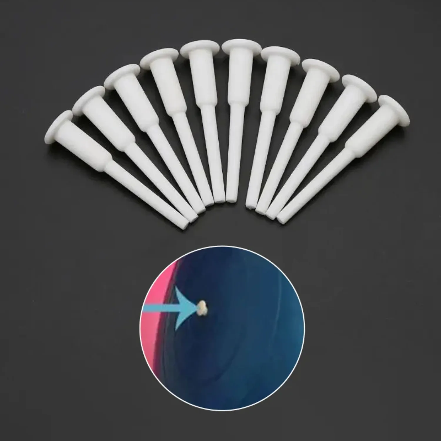 20pcs White Yoga Ball Air Plugs, Durable Fitness & Exercise Ball Valves for Enhanced Stability, Safety & Workout Use
