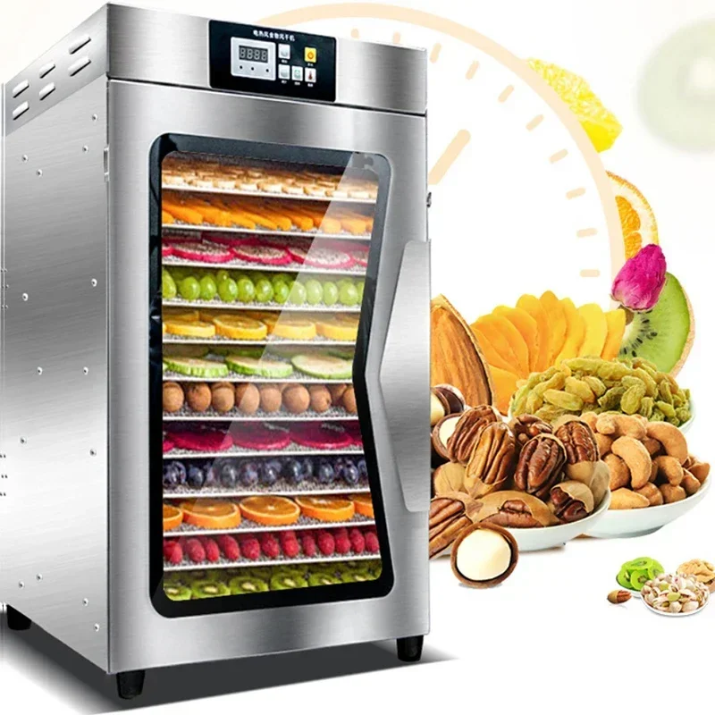 22Layer Dehydrator Food Dryer Meat food  fruit dehydrator household stainless steel fruit dryer vegetable pet meat herbs 4