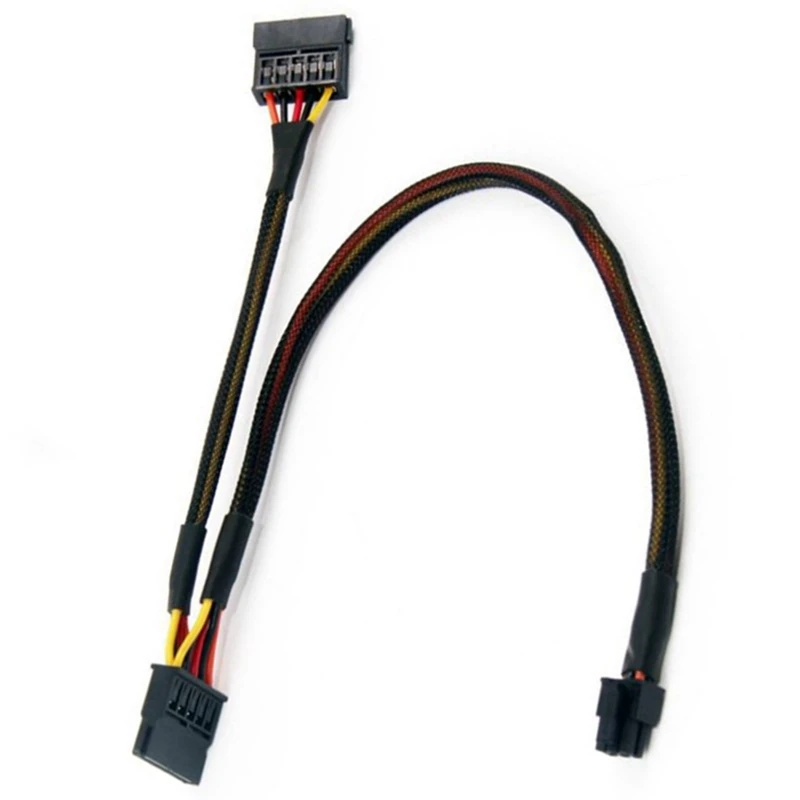 

Small 6P To Splitter 15P SATA Power Cable Cord For DELL Vostro 3650 3653 3655 Desktop Computer HDD SSD Power Cable