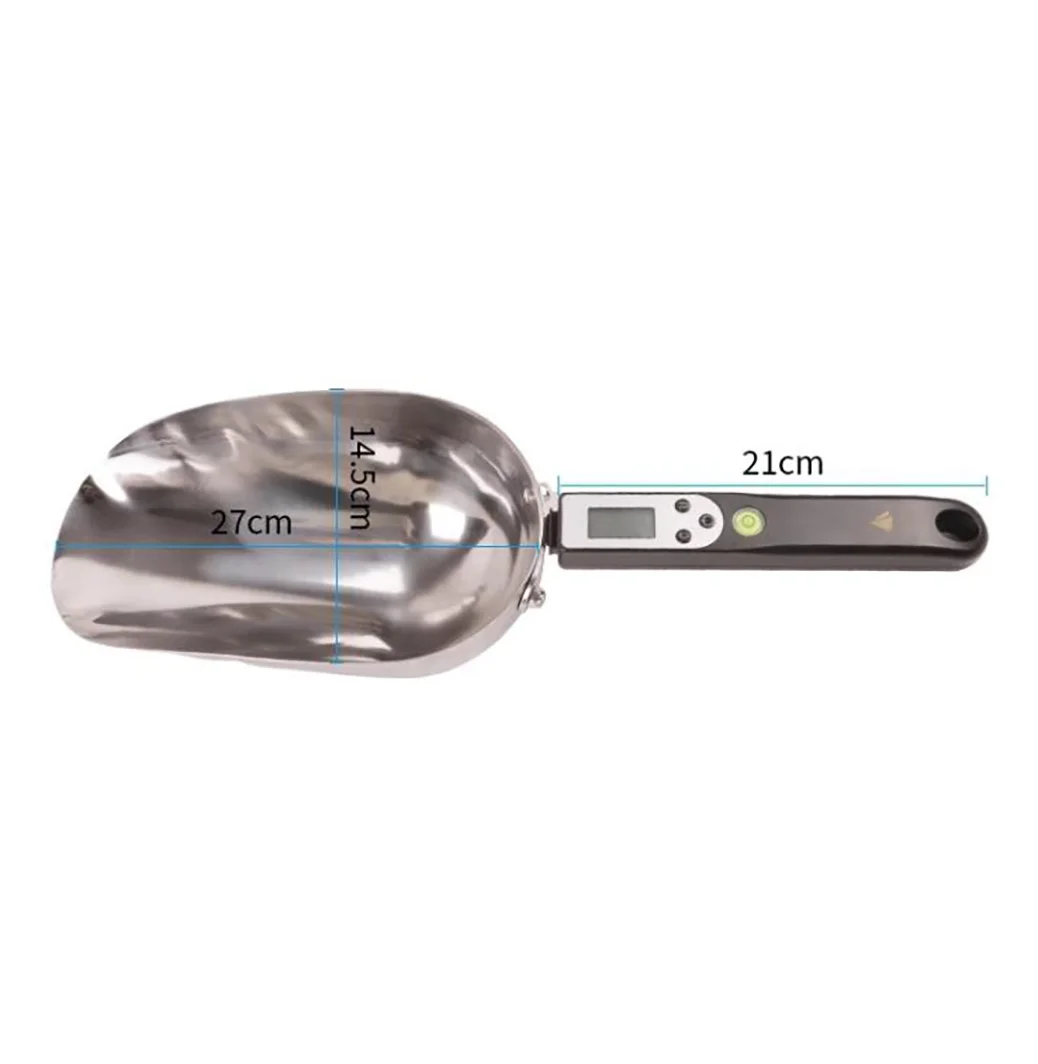 

Stainless Steel Electronic Digital Display Automatic Weighing Shovel Melon And Fruit Feed Measurement Thickened Shovel Scoop