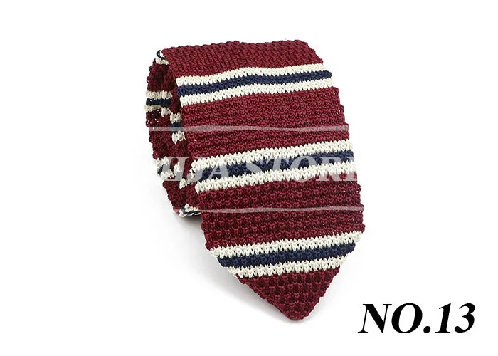 Spitze gestrickte Krawatte für Herren, einfarbig, gestreift, warm, britischer Gentleman-Hals, Geschenke für Männer, klassische gewebte Designer-Krawatte für den täglichen Gebrauch – Detail 16
