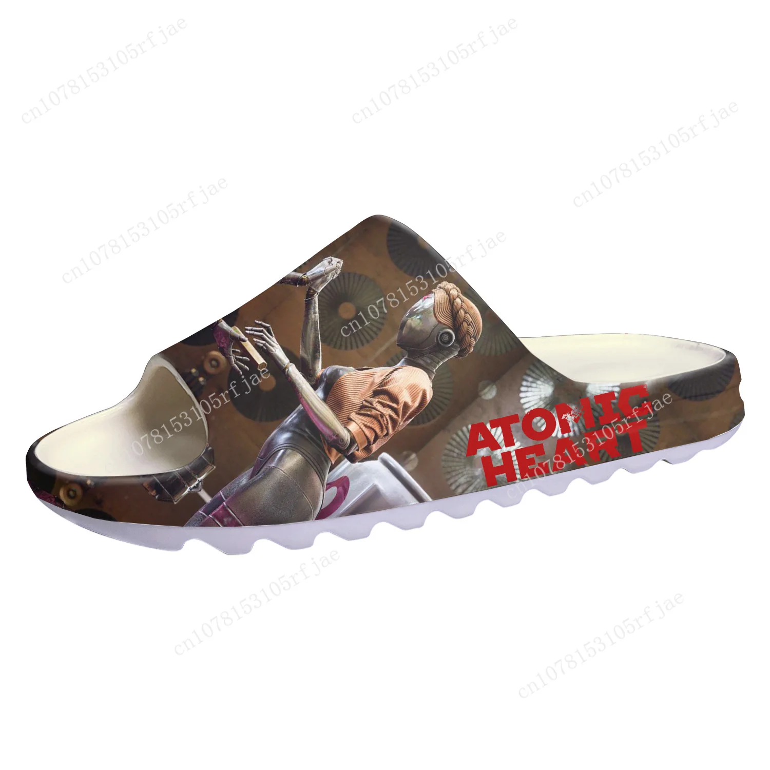 Atomic Heart Custom Soft Sole Sllipers Cartoon Game Mens Womens Teenager Home Clogs Fashion Custom Water Shoes on Shit Sandals