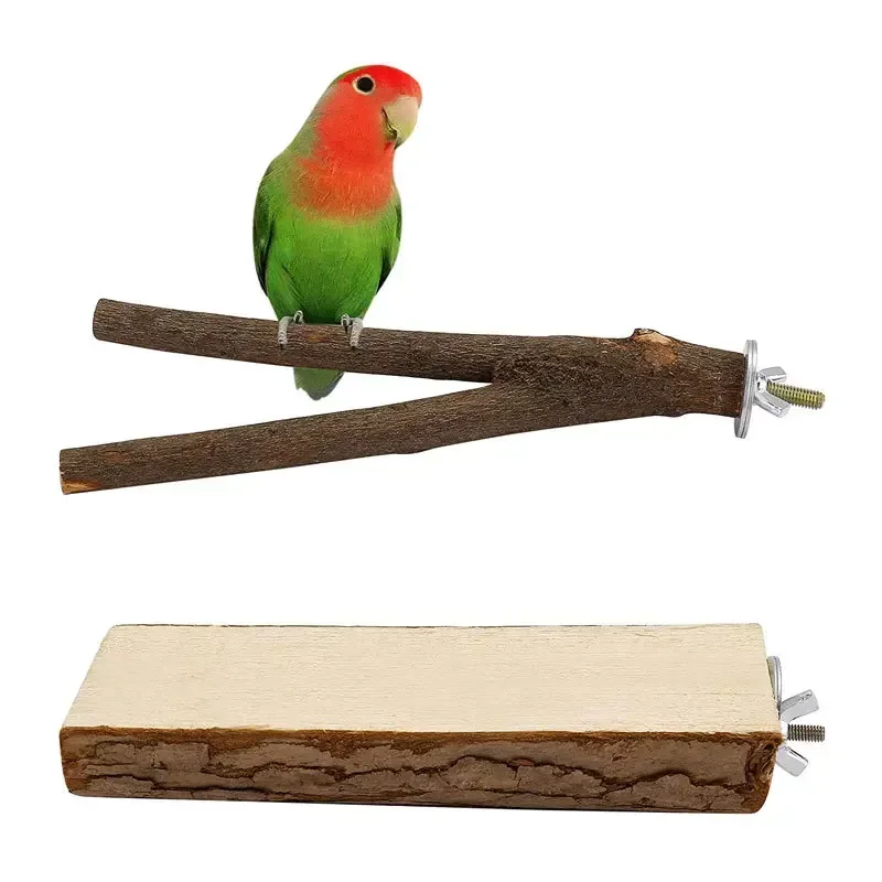 Bird Station Stick Platform Pole Tree Branch Bird Cage Accessories Habitat Parrot Biting Supplies Toys Parrot Toys