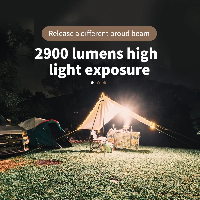 2900 Lumens Camping Lantern LED Camping Light Portable 5 Color Modes Lamp 18000mAh Rechargeable camping lamp camping lights