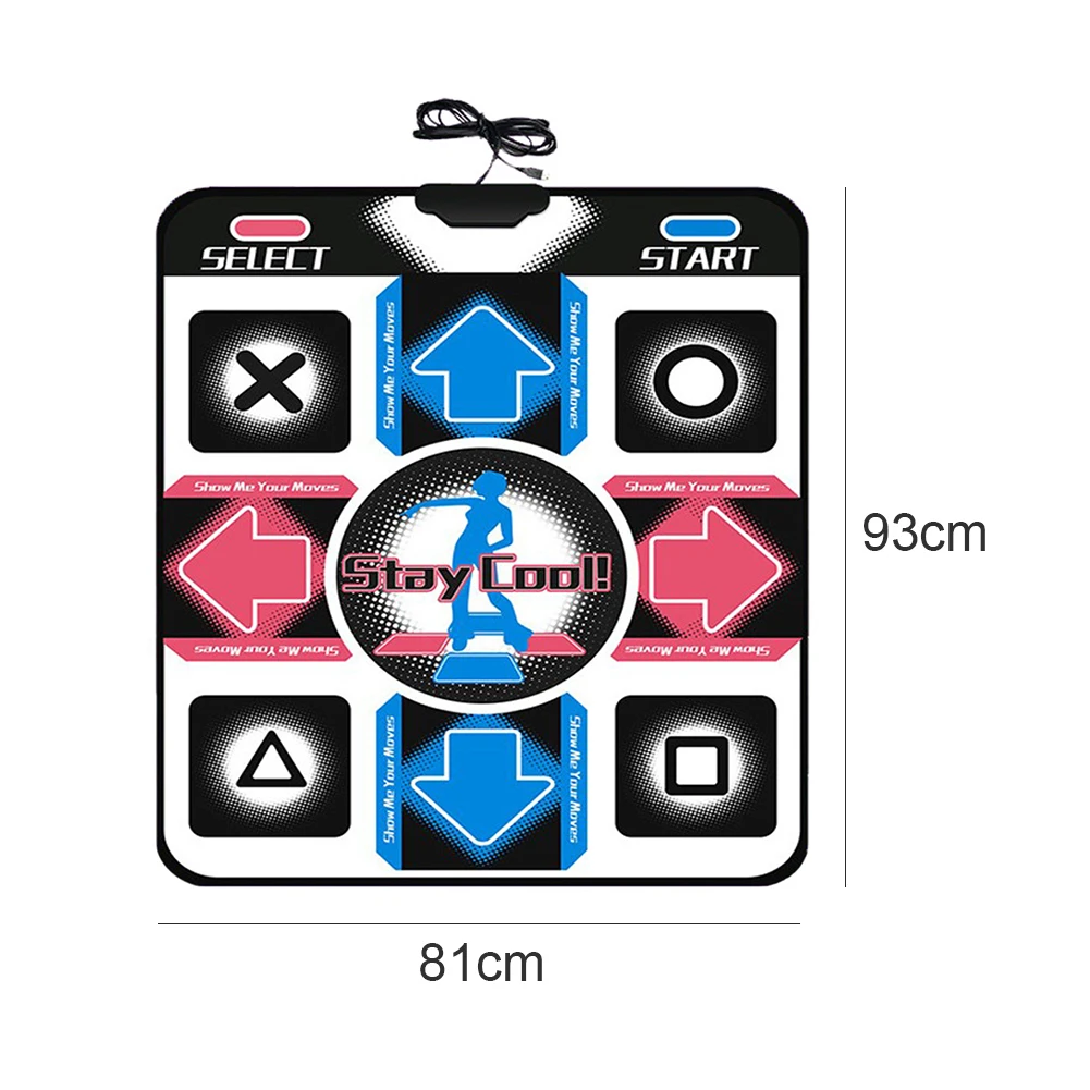 USB Wired Non-Slip Dance Mats Dancing Game Step Pad Dancer Blanket Equipment Revolution HD Foot Print Dancer Blanket