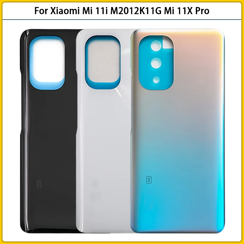 

10PCS For Xiaomi Mi 11i Mi 11 i M2012K11G Mi 11X Pro Battery Back Cover 3D Glass Panel Rear Door Housing Case Adhesive Replace