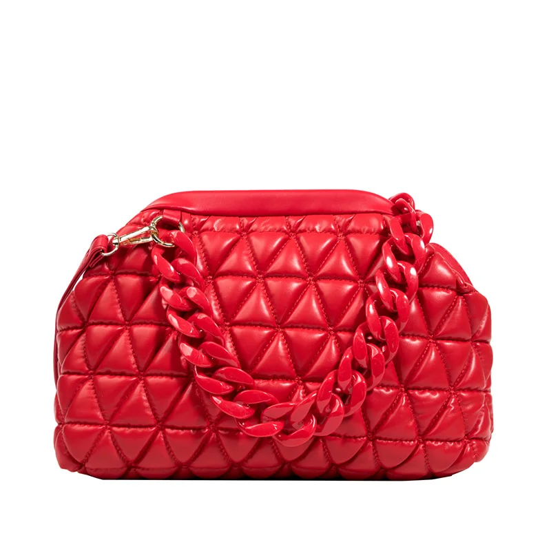 Luxury Pu Leather Women Chain Handbags High Quality Ladies Small Shoulder Messenger Bag Designer Female Crossbody Bags for Women 