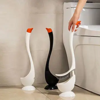 Swan Shape Long Handle Toilet Brush 1