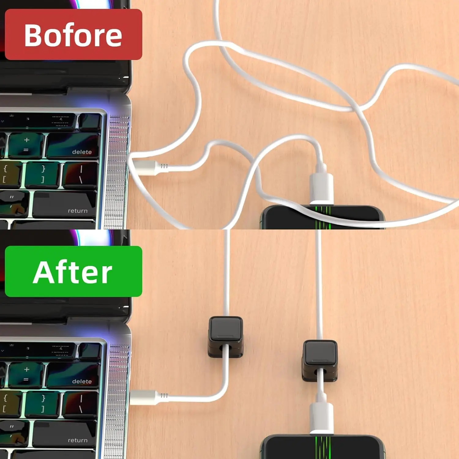 Magnetic Cable Clip Organizer Self-Adhesive Cord Holder Anti-Slip Desktop Cable Management Hidden Charging Support 6/18pcs cable organizer desk organizer storage organizer