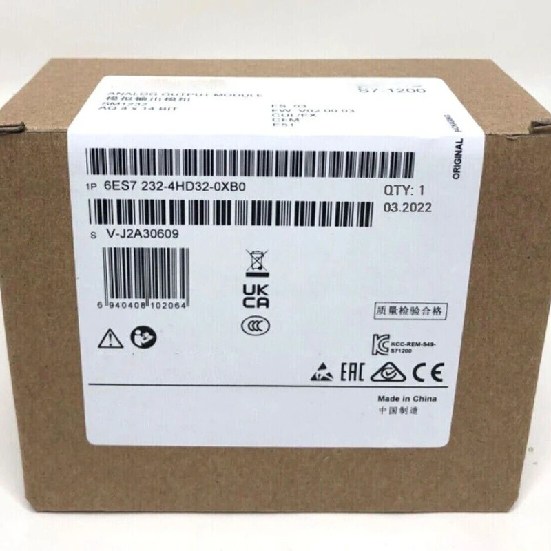 Nuovo S7-1200, Uscita Analogica Muslim6 Es7 Muslim6 Es72 32-4Hd32-0Xb0 Garanzia Di Consegna Rapida Per Un Anno