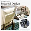 Outdoor Patio Furniture Set, Metal Sectional Sofa Set Patio Conversation Set with Cushions 4