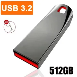 High - Speed Portable USB 3.2 Flash Drive - 1TB/2TB Large Capacity Memory Stick (Black 512GB)