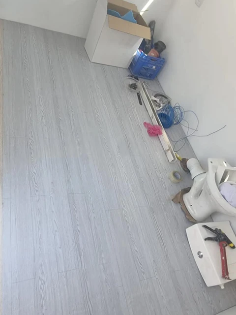 Autocollant de sol en Grain de bois épais de 40CM, ciment industriel, vinyle PVC, autocollant de carrelage auto-adhésif imperméable, décoration de maison 2