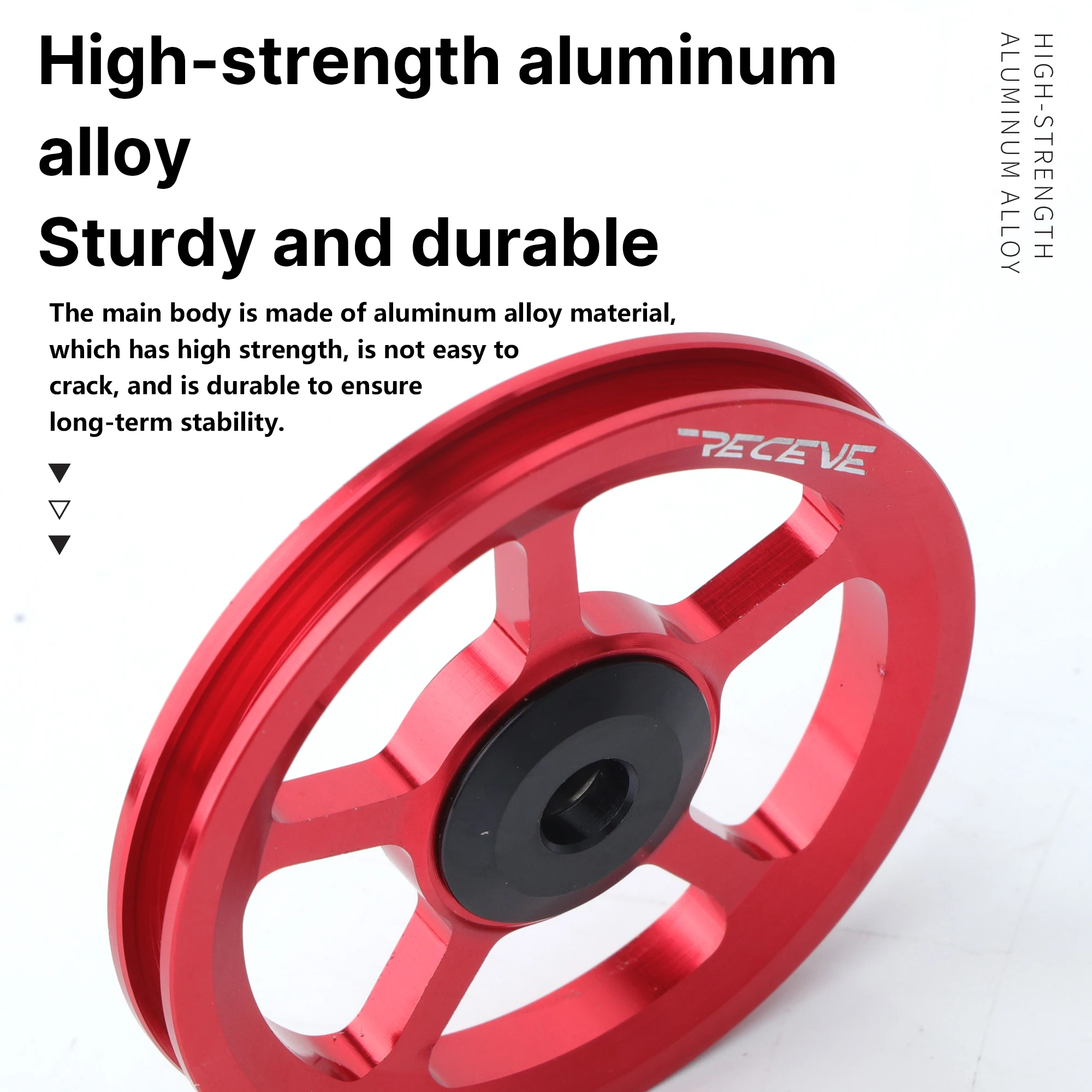 RECEVE 60MM Folding Bike Easy Wheel Bicycle Large  Easywheel Aluminum Alloy Modified Sealed Bearing Pushing Wheels For Brompton